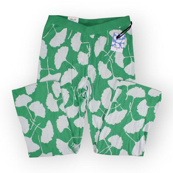 NEW XL DVF x Target Knit Pant Green Gingko HiWaist WideLeg Rayon - Picture 6 of 6